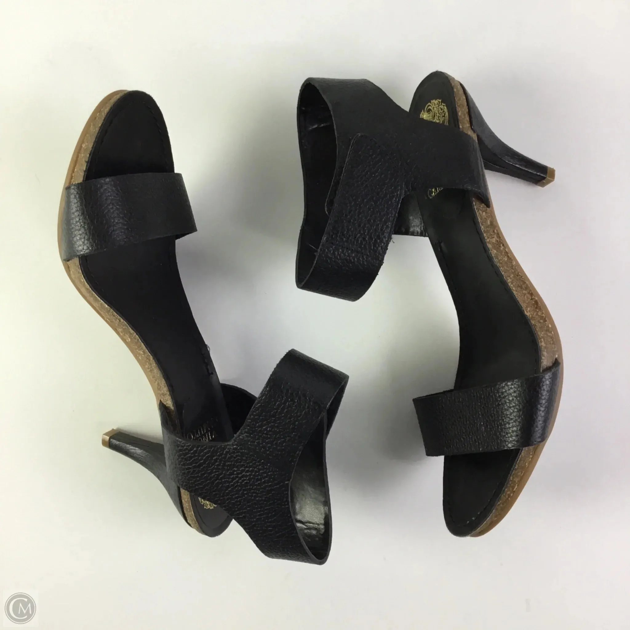 Sandals Heels Kitten By Vince Camuto In Black, Size: 8