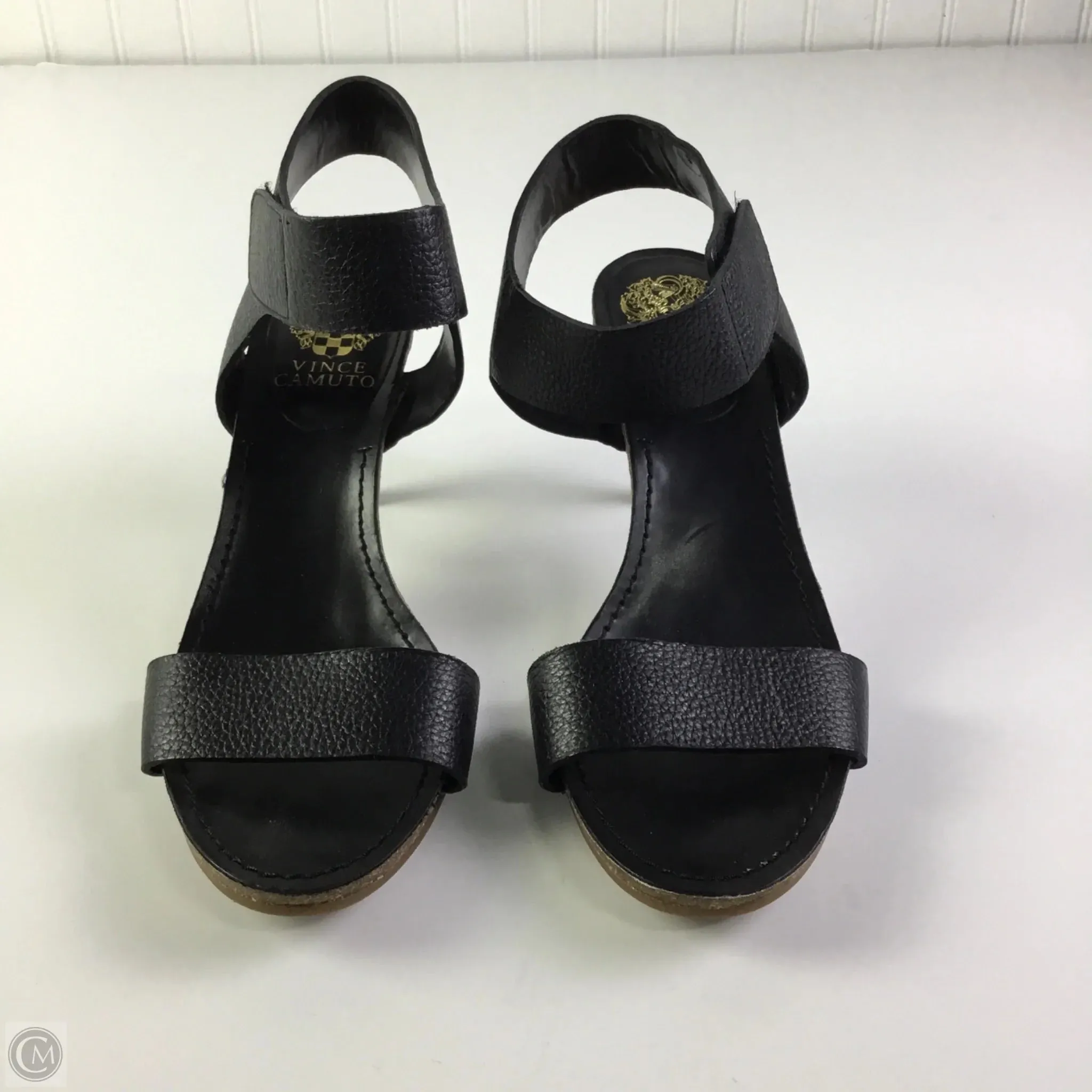 Sandals Heels Kitten By Vince Camuto In Black, Size: 8