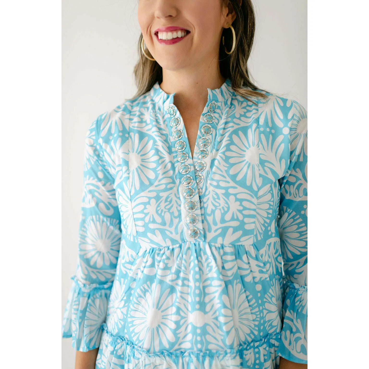 Sheridan French Caty Dress in Sky Jardin