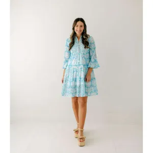 Sheridan French Caty Dress in Sky Jardin
