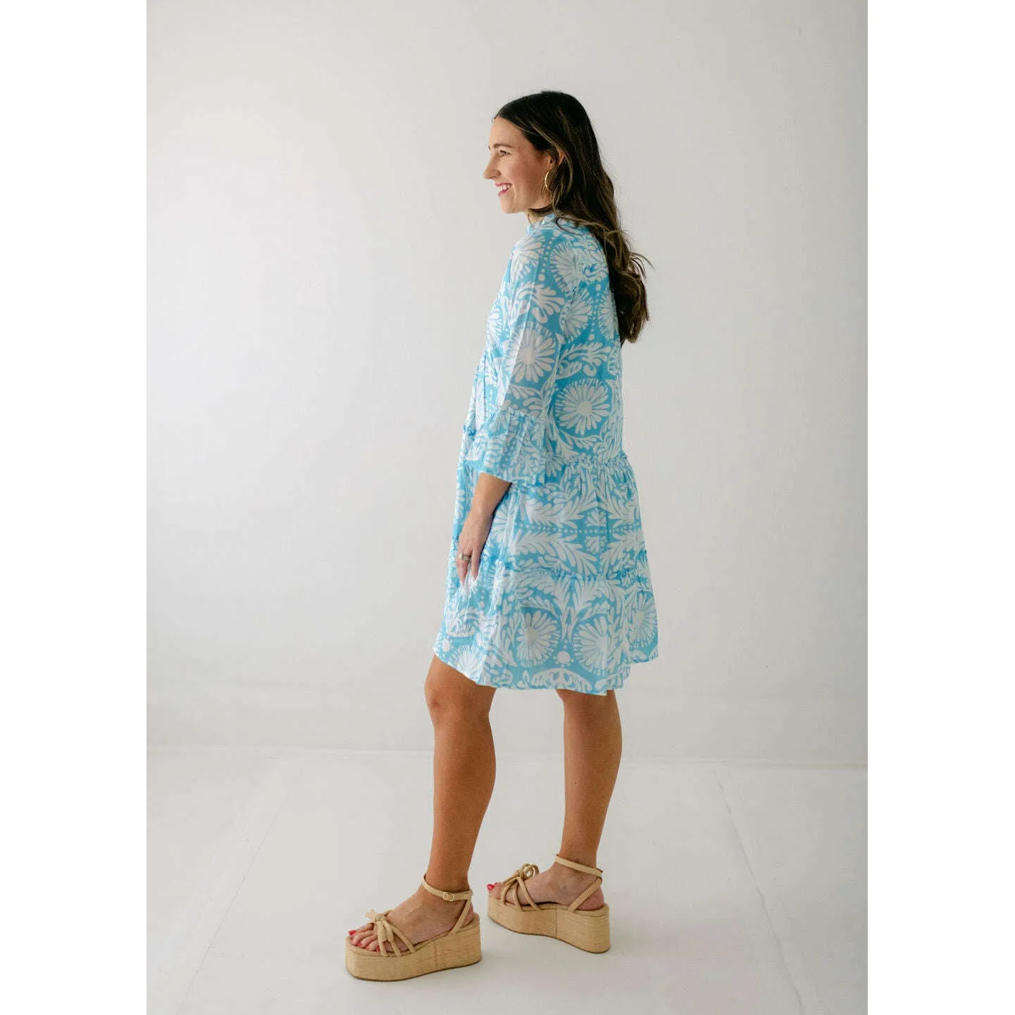 Sheridan French Caty Dress in Sky Jardin