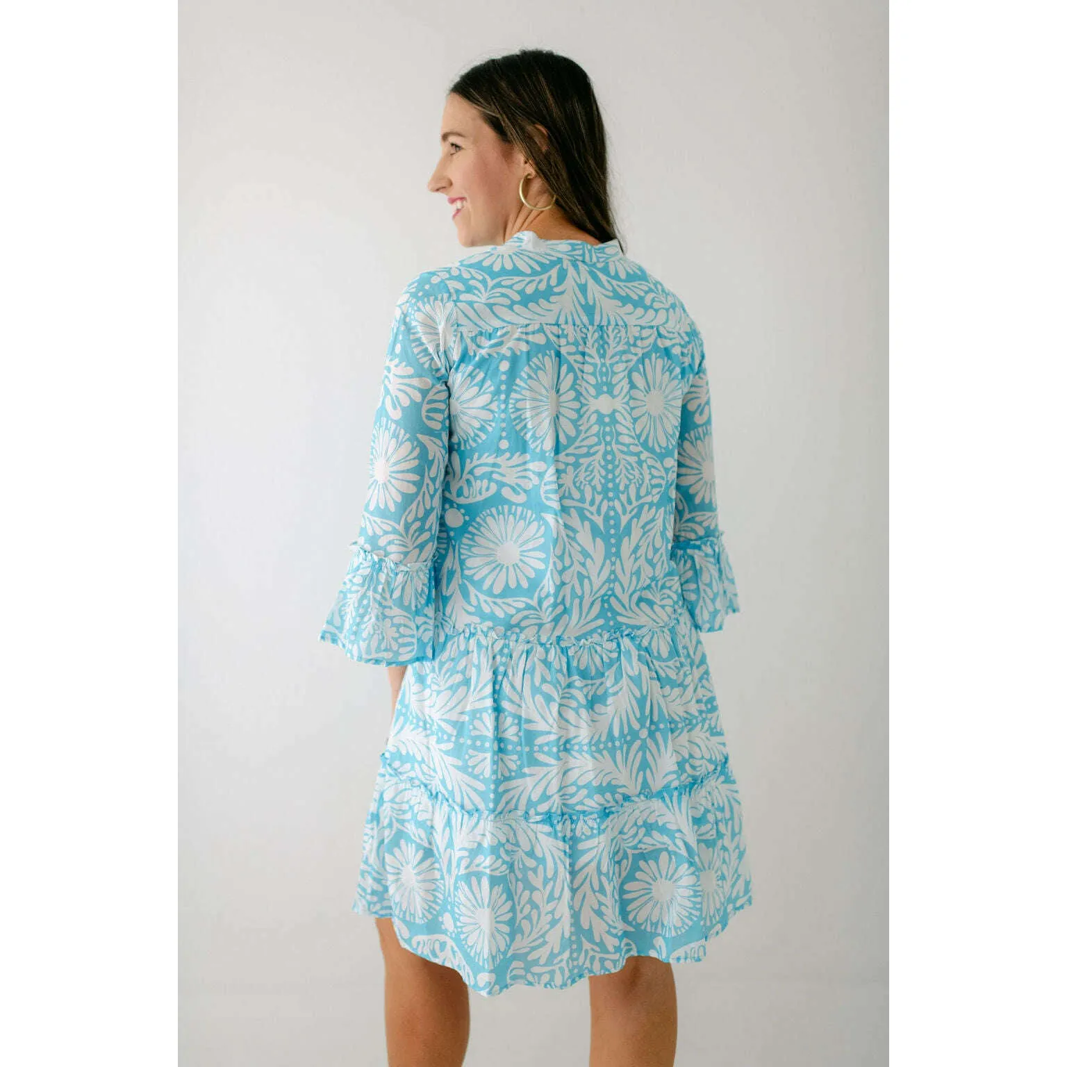 Sheridan French Caty Dress in Sky Jardin