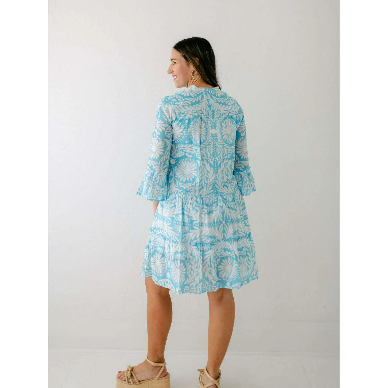 Sheridan French Caty Dress in Sky Jardin