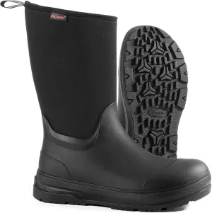 Showave Men's Ultra-Tough Rubber Work Boots Waterproof Rain Footwear Insulated Durable Garden Boots for Hunting Mud Outdoor