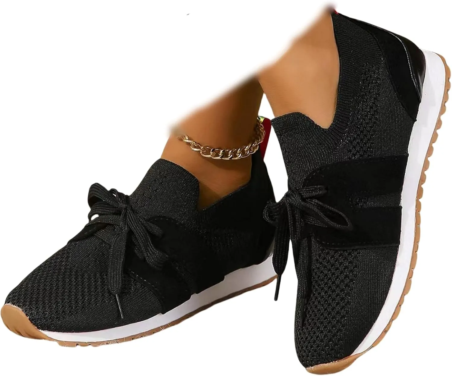 Slip On Sneakers Women Arch Support Walking Shoes Lightweight Running Jogging Classic Casual Athletic Tennis Shoes