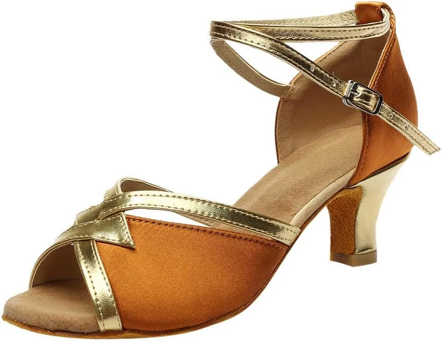 Solid Shoes Dance Prom Fashion Women's Sandals Latin Ballroom Women's Sandals for Walking Shoes