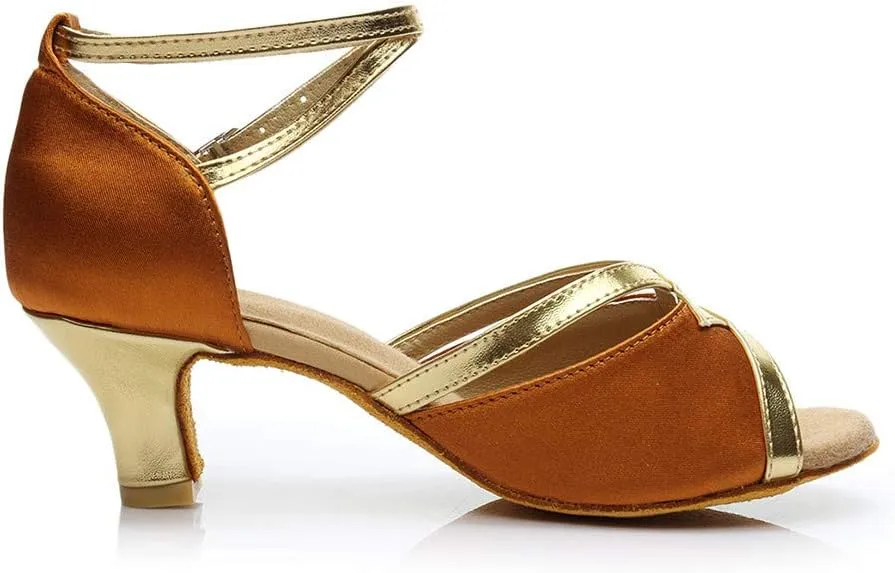 Solid Shoes Dance Prom Fashion Women's Sandals Latin Ballroom Women's Sandals for Walking Shoes