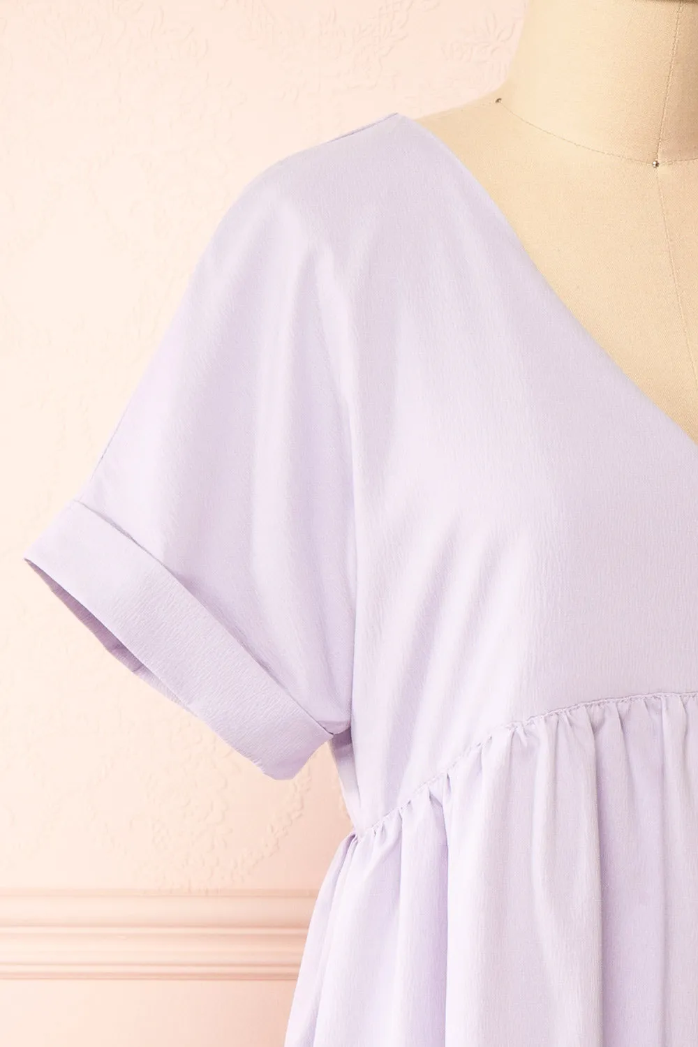 Sooyun | Short Lilac Dress w/ Short Sleeves