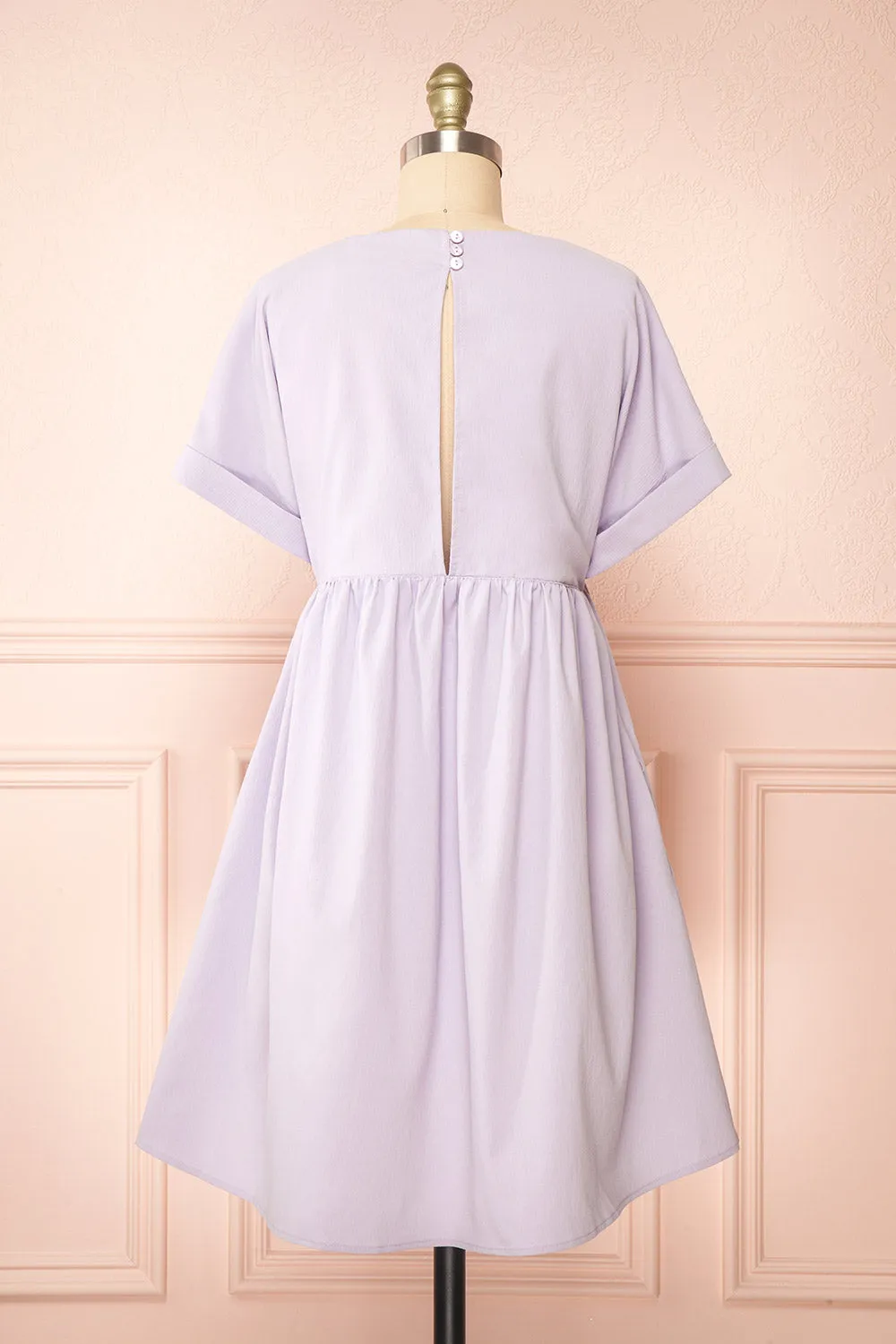 Sooyun | Short Lilac Dress w/ Short Sleeves
