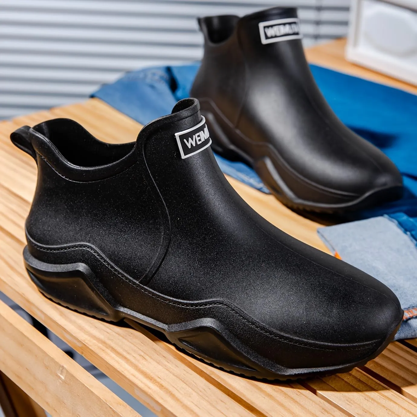 Stylish and Durable Women's Waterproof Rain Boots with Anti-Slip Sole