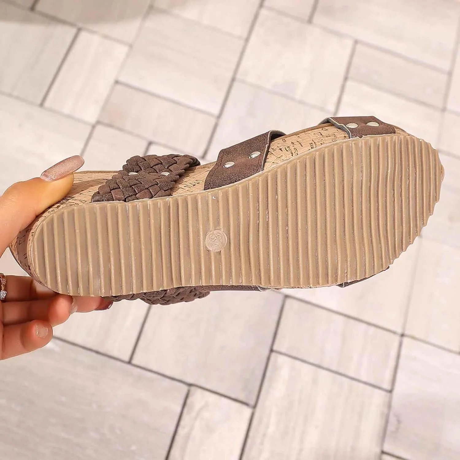Stylish Women's Sandals Open Toe Casual High Heels Comfortable Summer Footwear for Daily Relaxation and Travel