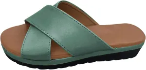 Stylish Women's Sandals Summer Casual Open Toe Flat Slides Comfortable for Daily Wear Beach Vacation