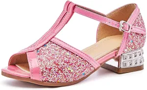 SWDZM Girl's Princess Cosplay Performance Shoes Sequins Wedding Party Dress Shoes Model-KM255