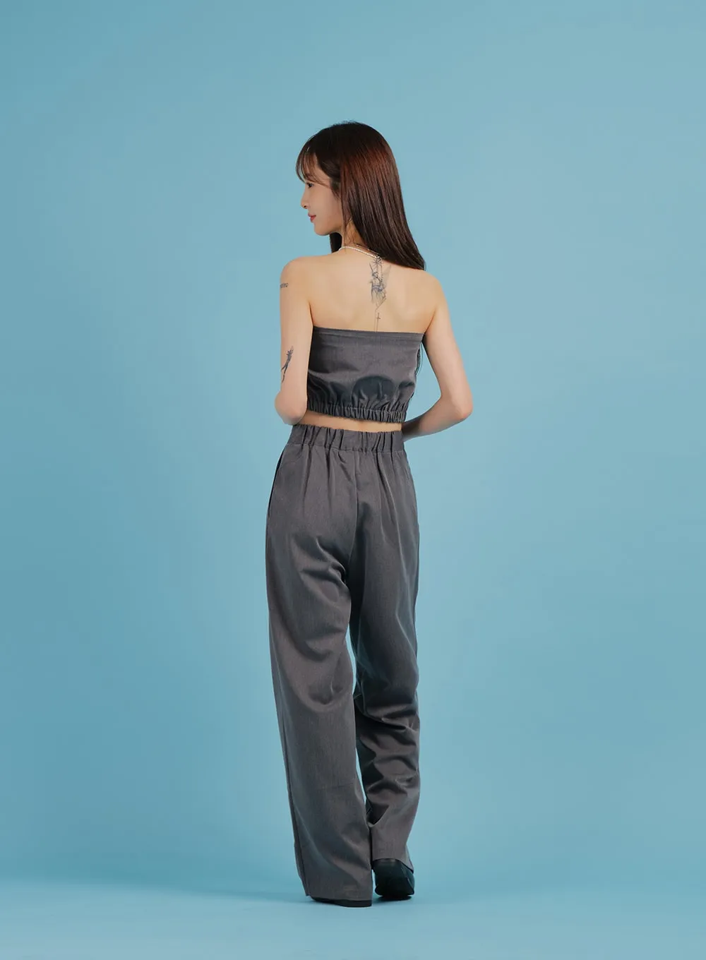 Tailored Pant Design Tube Top BA27