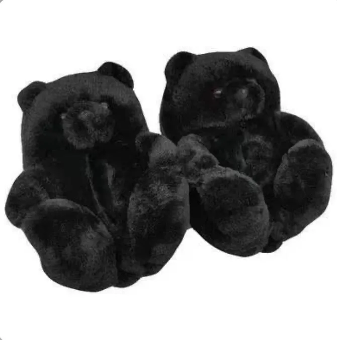 Teddy Bear Home Cute Plush Warm Slippers