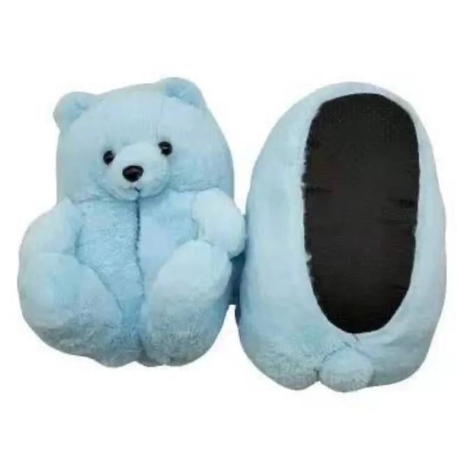 Teddy Bear Home Cute Plush Warm Slippers
