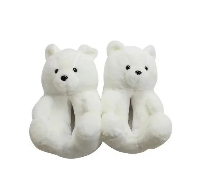 Teddy Bear Home Cute Plush Warm Slippers