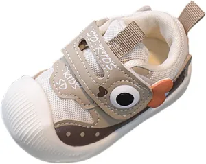 Toddler artoon Sneaker Baby Infant First Walking Sport Shoes Mesh Breathable Squeaky Non Slip Light Comfy Shoes