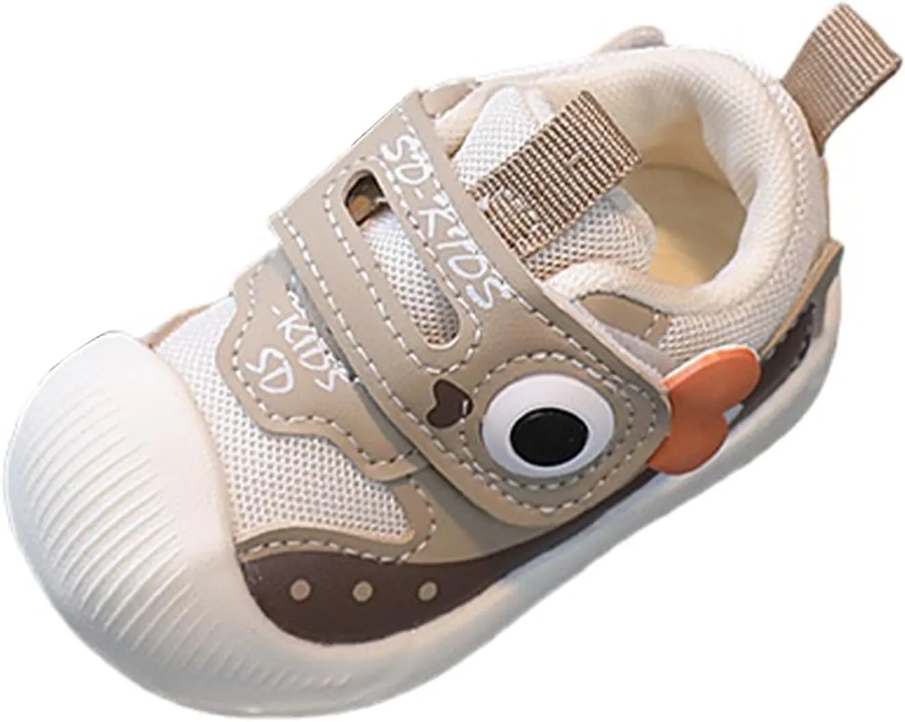 Toddler artoon Sneaker Baby Infant First Walking Sport Shoes Mesh Breathable Squeaky Non Slip Light Comfy Shoes