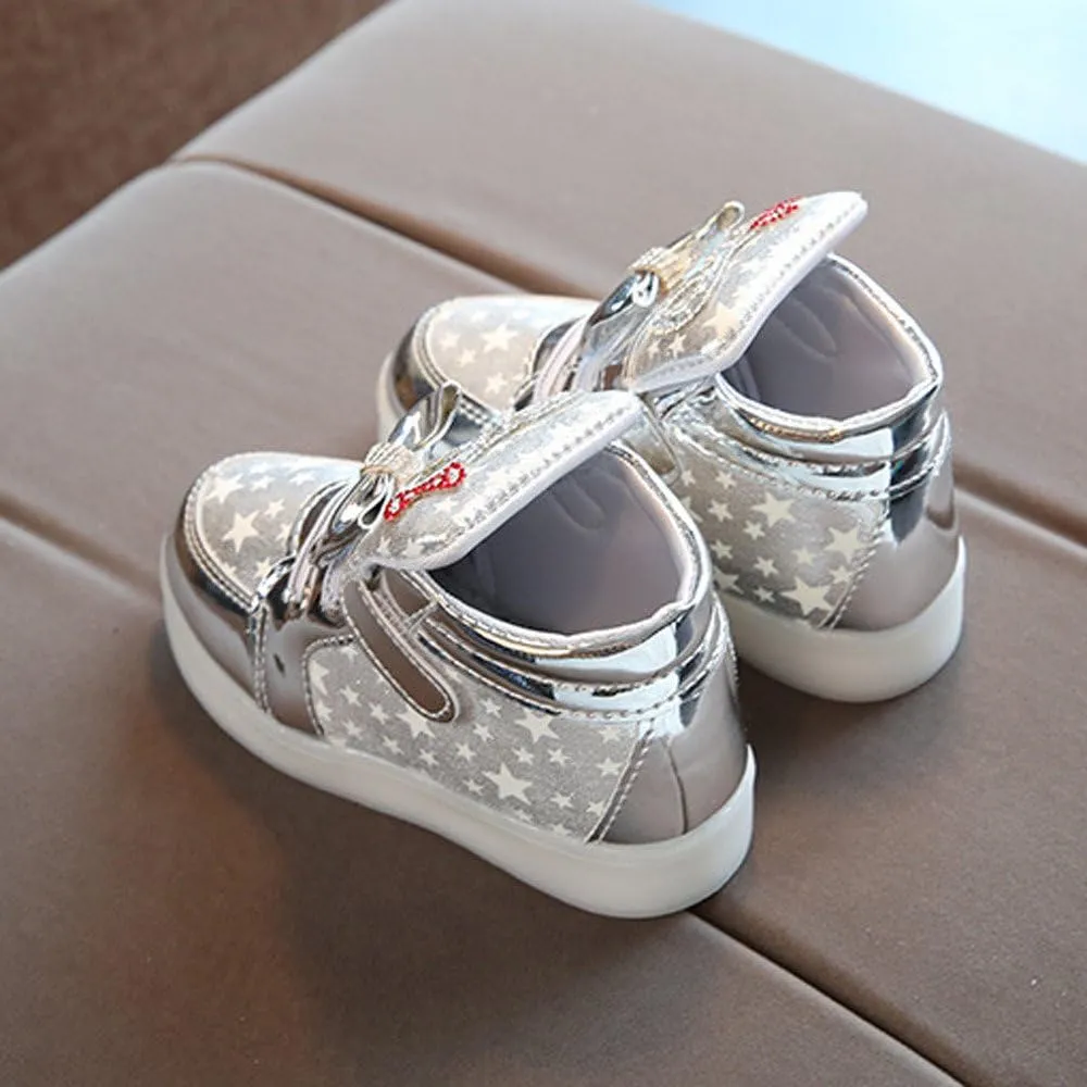 Toddler Baby Fashion Star Luminous Child Casual Colorful Light Shoes Fashion LED Light Baby Shoes Casual
