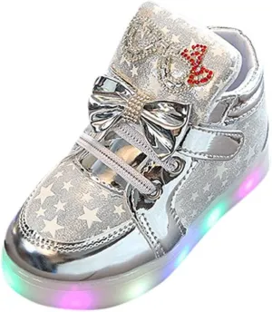 Toddler Baby Fashion Star Luminous Child Casual Colorful Light Shoes Fashion LED Light Baby Shoes Casual
