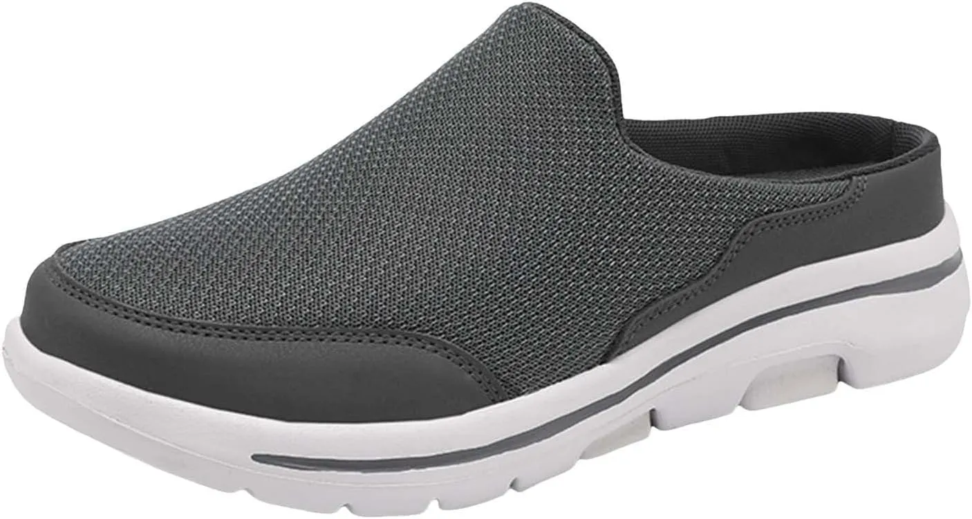 Walking Shoes Tennis Comfortable Comfortable and Breathable Flat Soled Slip On Mesh Heelless Casual Shoes for Men and