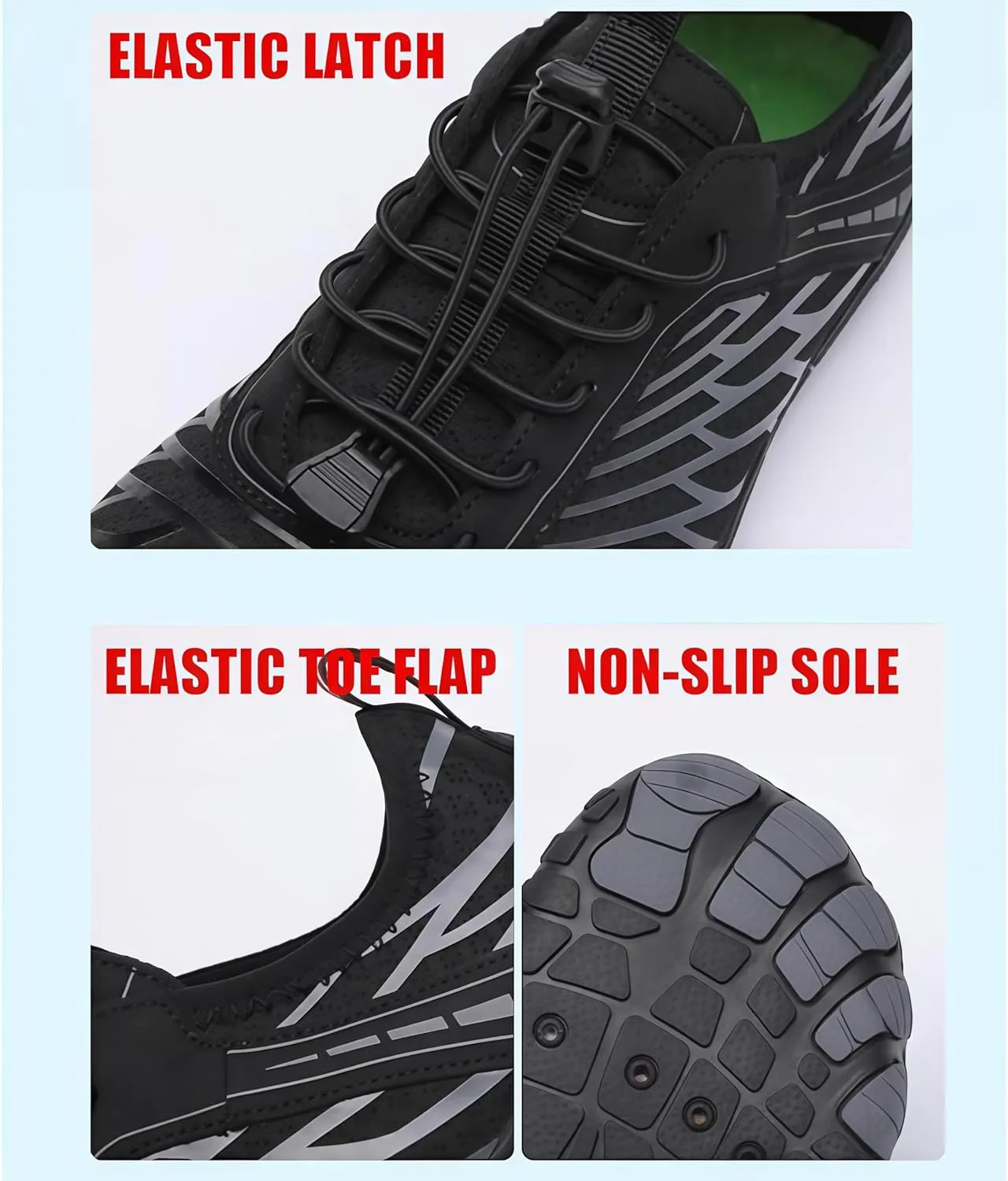 Women Men Minimalist Barefoot Beach Shoes Quick Dry Water Shoes Lightweight Non-Slip Hike Barefoot Footwear for Swimming Water Yoga Surf Outdoor Sports