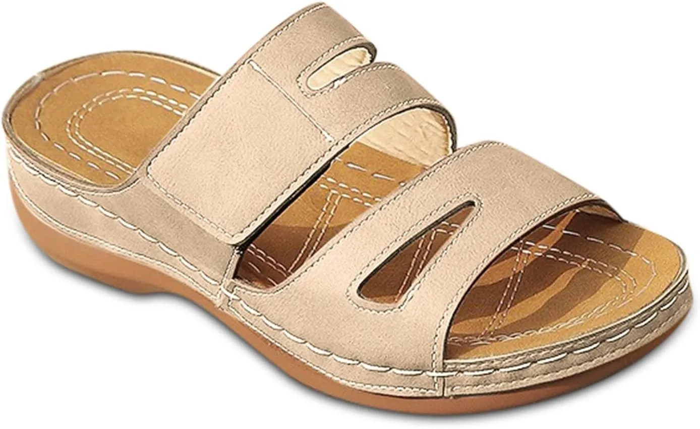 Women's Stylish Comfortable Low Heel Sandals for Casual Outings Beach Trips Summer Spring Open Toe Design