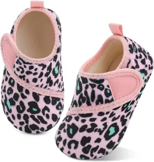 XIHALOOK Toddler Boys Girls House Slippers with Microfleece Lining Cozy Household Shoes Non-slip for Kids